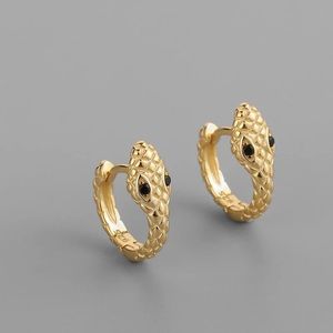 New 18K Gold Vermeil Sterling Silver 925 Snake Hoop Earrings set